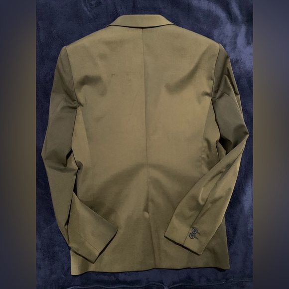 River Island One Button Mens Blazer Olive Green size 36R - Picture 5 of 6